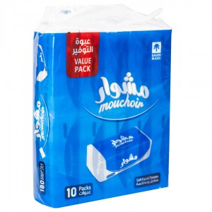 مشوار مناديل وجة 10عبوة *160منديل مزدوج