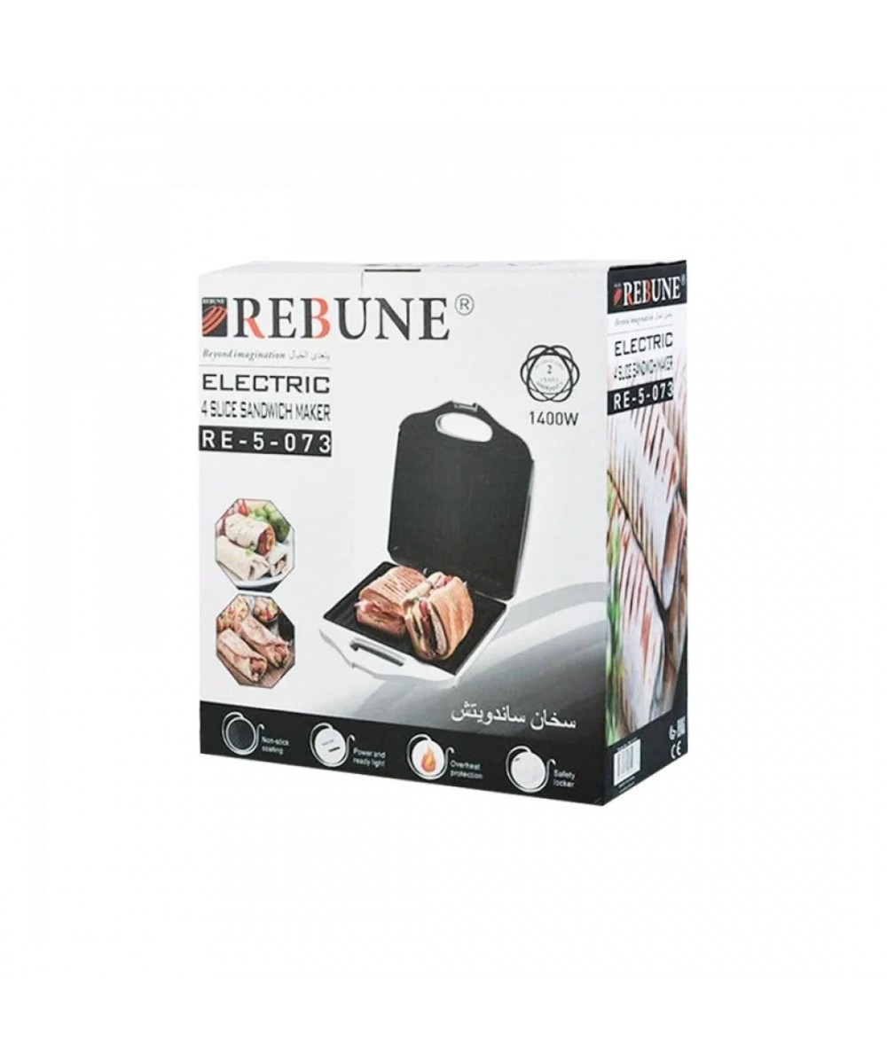 سخان ساندويتش ريبون سعة 4 شرائح، 1400 واط
